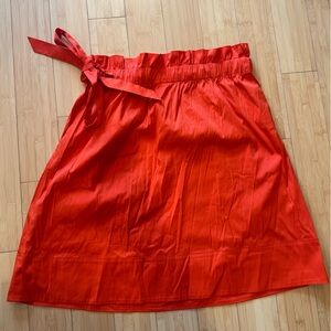 LIKE NEW! Halogen Knee Length 
A-line Skirt Pockets Elastic Paperbag Waist Sz XL
